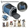 thumbnail image 6 of JESPET & GOOPAWS: Pet Soft Backpack Carrier - Blue Grey - 13", Small Dogs & Cats, Portable-Traveling-Hiking-Walking, Outdoor, Mesh Window, Ventilated, 6 of 7