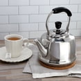 thumbnail image 7 of Martha Stewart Everyday Kingstree 1.9 Quart Stainless Steel Whistling Tea Kettle in Silver, 7 of 7