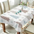 thumbnail image 4 of Coolnut Christmas Tree Tablecloth, Waterproof Washable Polyester Square Table Cover, Durable Tablecloth for Kitchen Dining Table Party Decor, 54"X 72", 4 of 7
