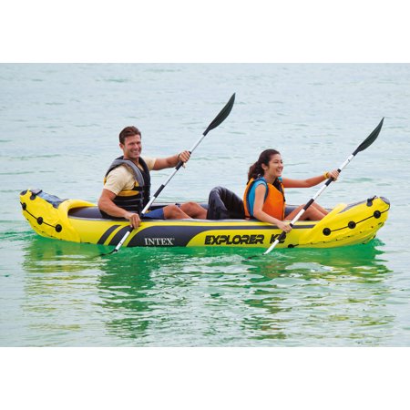 Intex Explorer K2 Inflatable Kayak with Oars and Hand Pump