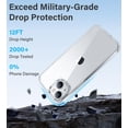 thumbnail image 4 of Funda Vakoo para iPhone 13 | Transparente Anti-Amarillamiento, Parte Trasera Dura, Protección Militar contra Caídas, Compatible con Carga Inalámbrica - Transparente, 4 of 7