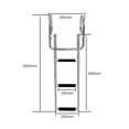 thumbnail image 3 of 316 Stainless Steel Telescoping Ladder For Marine Yacht/Swimming Pool With Mounting Brackets ,Compact Safe Design, 3 of 3