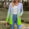 thumbnail image 2 of VISALY Long Cardigans Button Down Cardigans 2025 Fall Fashion Cardigan Lightweight Soft Knit Cardigan Long Sleeve Open Front Coat with Pockets Thin Cardigans Lightweight Cute Cardigans Mint Green M, 2 of 6