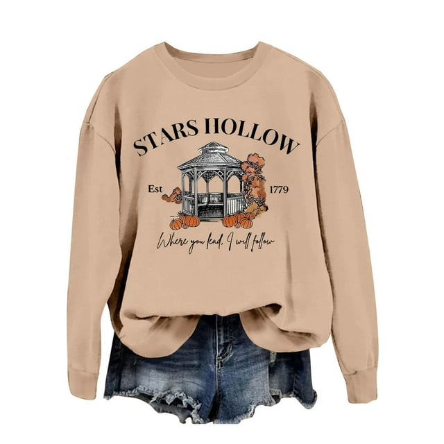 TINZ Chandail en Molleton Décontracté pour Femmes Imprimé Lettre Col Rond Manches Longues Chandail en Molleton Filles Juniors Chandails en Molleton Sans Capuche Fermeture Éclair avant Veste Athlétique Chandails en Molleton pour Femmes