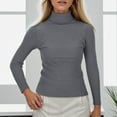 thumbnail image 2 of Sweaters for Women Fall Sweaters Women Turtleneck With A Sweater On Top for Women Fall And Winter, 2 of 9