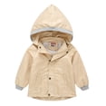 thumbnail image 1 of LSLJS Baby Pure Color Children's Windbreaker Hat Detachable Cute Western Style, Kids Jacket, 1 of 9