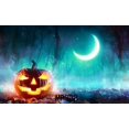 thumbnail image 2 of Telón de fondo ABPHQTO 150x220cm Hallowmas Noche de terror de Halloween Bosque misterioso Luna brillante, 2 of 2