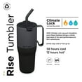 thumbnail image 2 of 36oz Rise Tumbler with Straw Lid - Asphalt, 2 of 7