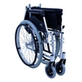 thumbnail image 3 of Silla de ruedas ultraligera Karman Healthcare LT-980 de 11 kg con reposapiés extraíble, color plateado, asiento de 45,7 x 40,6 cm, 3 of 3