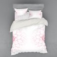 thumbnail image 2 of Ambesonne Floral Bedding Set 3 Pcs, Pink Blossom Flower, Twin, White and Pink, 2 of 3