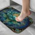 thumbnail image 5 of 1pc Blue Lotus Flower Absorbent Non-Slip Bathroom Thickened Flannel Rug Decor,Soft,Quick Drying,Suitable For Indoor/outdoor Use,Bathrooms,Bedrooms,Kitchens,Terrace,Laundry Rooms,16"x24", 5 of 7