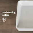 thumbnail image 4 of Bathroom Vessel Sink 20 Inch Above Counter Rectangular White Ceramic Countertop Sink for Cabinet Lavatory Vanity, BVS123S50, 4 of 8