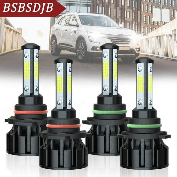 For Toyota RAV4 1998 1999 2000 -4x LED Headlight High Low Beam Bulbs 6000K White