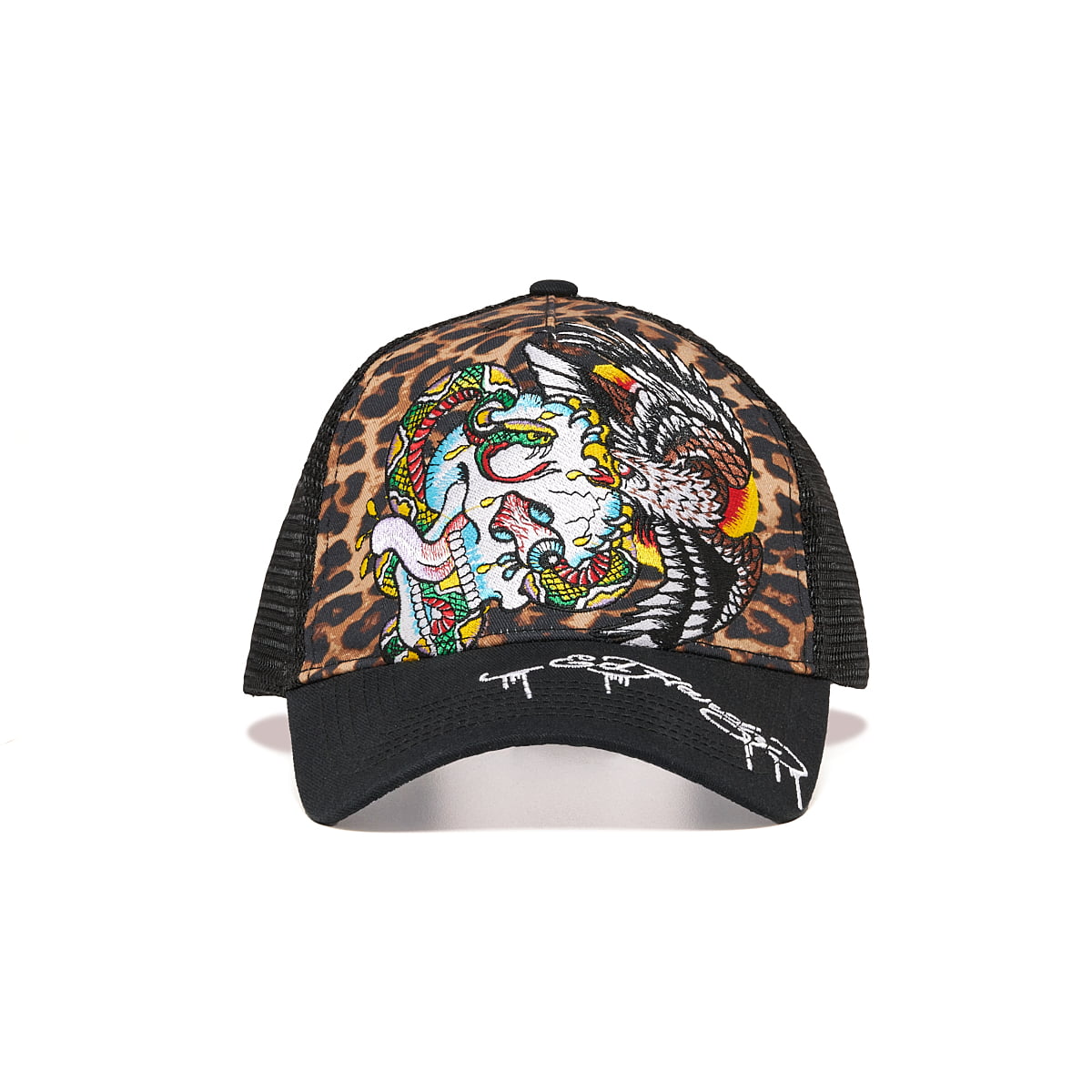 ED HARDY Butterfly & Roses Beanie WITH REMOVABLE MASK 