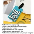 thumbnail image 4 of Lksixu Luggage Tag for Suitcases, Flexible PVC Travel Suitcase Identify Labels with Sturdy Strap, Personalized Reusable Bag Tags Not Your Bag Name Tags Travel Accessories for Backpacks Baggage, 4 of 9