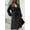 Black Long, variant on Women Trench Coat Long Loose Jacket Faux PU Leather Oversize Classic Lapel Overcoat with Belt