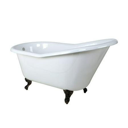 UPC 663370286346 product image for Kingston Brass VCTND6030NT5 60 inches Cast Iron Slipper Clawfoot Bathtub with Oi | upcitemdb.com