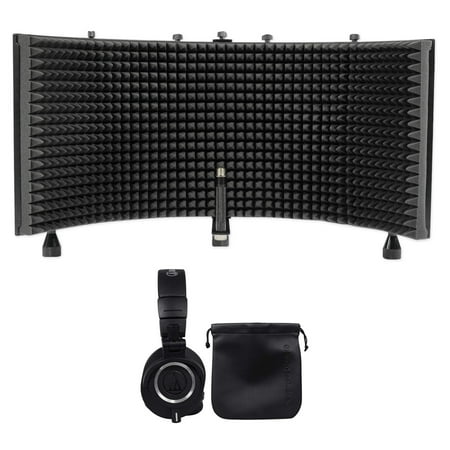 Audio Technica ATH-M50X Pro Studio Monitor Headphones W/ Case + Isolation (Best Studio Monitor Headphones Under 100)