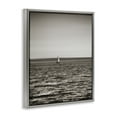 thumbnail image 4 of Stupell Industries Lone Distant Sailboat Coastal Photography Gray Floater Framed Canvas Art Print Wall Art, 17 x 21, 4 of 10
