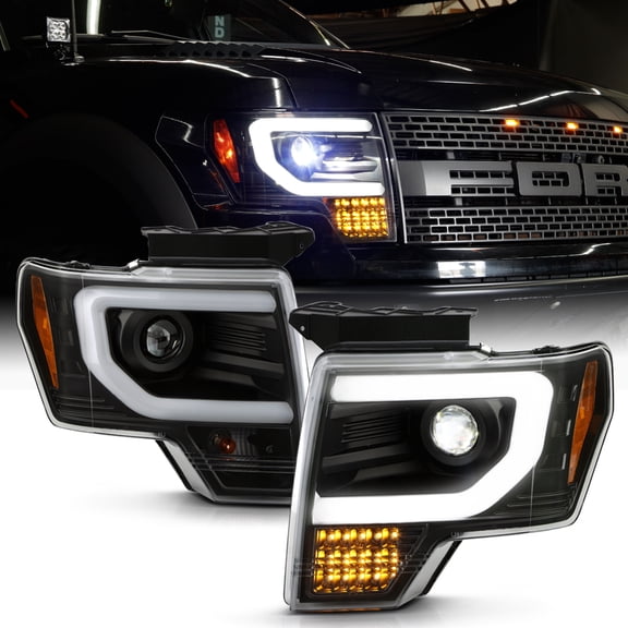 2013-2014 Ford F150 HID Type Upgrade LED Turn Built-In LED Projector Headlights