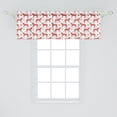 thumbnail image 2 of Ambesonne Leopard Window Valance, Animal from the Cat Family, 54" X 18", Vermillion and White, 2 of 3
