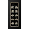 thumbnail image 2 of Jacobs, Cindy 11x24 Black Modern Framed Museum Art Print Titled - Poker Hand Rankings, 2 of 5