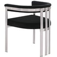 thumbnail image 5 of Meridian Furniture Marcello Black Velvet Dining Chair (Set of 2), 5 of 8