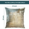 thumbnail image 6 of Grey and Beige Abstract Art Contemporary Pillow Cover, Modern Neutral Decorative Throw Pillows Cushion Cover for Bedroom Sofa Living Room 20 x 20 Inch Set of 2, 6 of 6