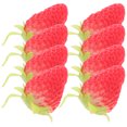 thumbnail image 1 of 10 Pcs Simulation Fruits Demi-Fraises Accessoires Photographie Modèles de Fraises, 1 of 7