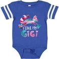 thumbnail image 3 of Inktastic I Love My Gigi Pink and Blue Fox with Hearts Boys or Girls Baby Bodysuit, 3 of 5