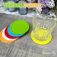 thumbnail image 2 of Posavasos de silicona de 6 piezas, posavasos para bebidas, almohadilla de vidrio resistente al calor, posavasos para mesa, escritorio, cocina, oficina, protector de muebles de bar, tapete, 2 of 5