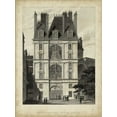 thumbnail image 2 of Pugin, A. 15x18 Black Ornate Wood Framed with Double Matting Museum Art Print Titled - Fontainbleau, Porte Doree, 2 of 4