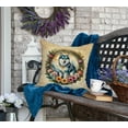 thumbnail image 4 of Alaskan Klee Kai and Flowers Fabric Decorative Pillow 18 in x 18 in, 4 of 5