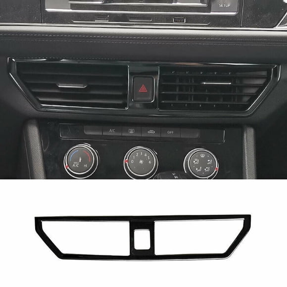 for VW for JETTA Mk7 2019-2021 Black Titanium Console Air Outlet Vent Trim