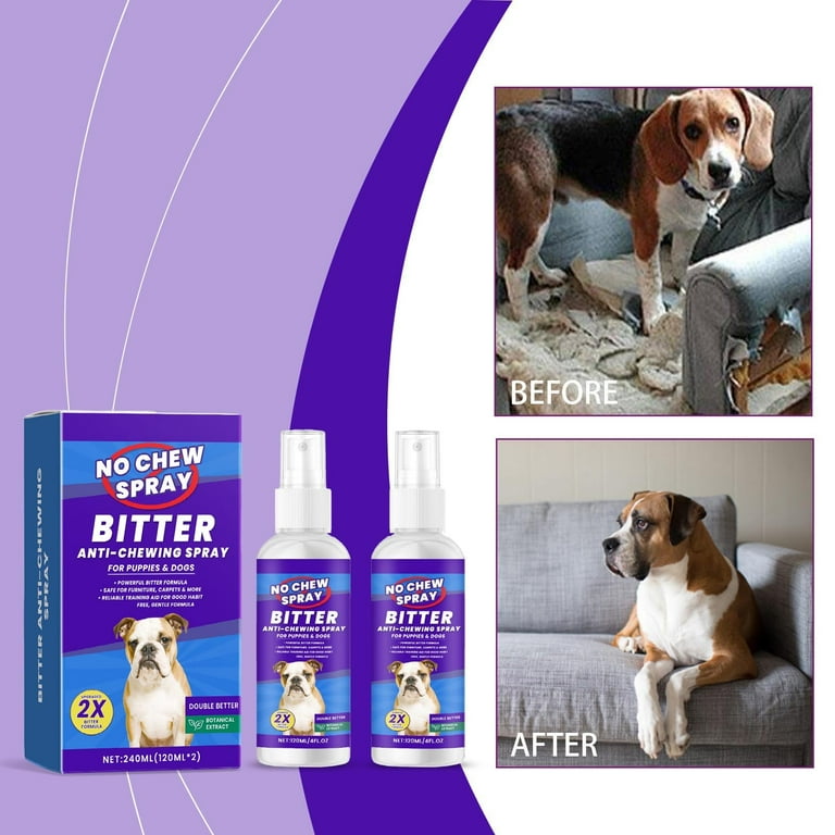 No Chew Spray for Dogs, Bitter Spray for Dogs Natural Training Aid