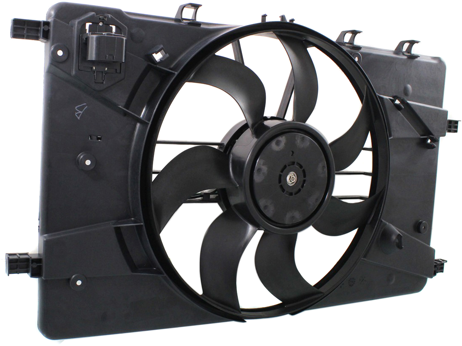 Replacement REPC160928 Cooling Fan Assembly Compatible with 2011-2014 Chevrolet Cruze 2012-2016 Buick Verano Radiator
