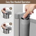 thumbnail image 6 of 185 Inch Extra Wide Retractable Baby Gate Retractable Gate Outdoor Extra Long Dog Gate Extra Wide Baby Gates for Large Openings, Mesh Dog Gate Extra Large Pet Gate, Gray, 6 of 7