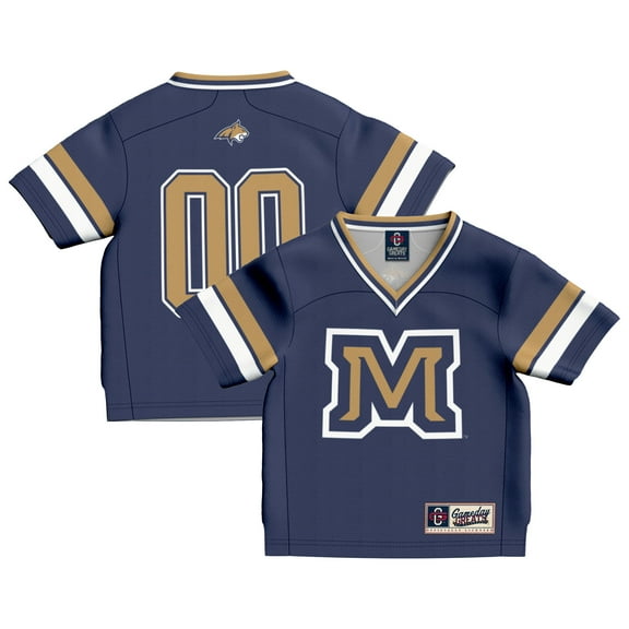 Toddler GameDay Greats #00 Navy Montana State Bobcats Lightweight Collegiate Football Fashion Jersey