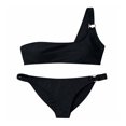 thumbnail image 1 of Traje de Baño Ocean Pacific para Mujer Bikini y Top un Tirante con Argolla Negro Talla EG 2 Piezas, 1 of 4