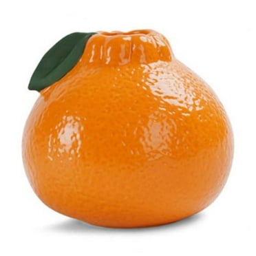 Jubipavy Orange Shape Vase Ceramic Hydroponic Plant Utensils Living Room Office Ornament Flower Arrangement Vase Gift Home Saving