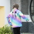 thumbnail image 3 of PASHOP Girls Hoodie Kids Jacket Zip Up Sweatshirt Rainbow Unicorn Clothes with Pockets, 3 of 5