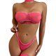 thumbnail image 1 of Gibobby Conjunto de lencería Sexy Conjunto de sujetadores sexy súper push-up para mujer, lencería transparente, brasier de encaje y bragas a juego para mujer(Rosa caliente, G), 1 of 5