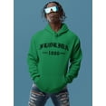 thumbnail image 2 of Florida Gothic Font Hoodie Men -Image by Shutterstock, Male 5X-Large, 2 of 4