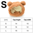 thumbnail image 2 of Chapeau pour Chaton en Forme d'Ours Dessin Animé Fournitures pour Animaux Décoration Quotidienne, 2 of 5