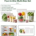 thumbnail image 3 of Sacs de Conservation de Qualité Alimentaire, Sacs de Produits en Plastique à Double Fermeture, Sac de Rangement Transparent et Étanche pour Réfrigérateur, Sac Long Scellé Réutilisable pour Congélateur à Glissière, Ouverture Facile pour Fruits et Légumes Cuisine (15 Pcs, A), 3 of 8