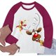thumbnail image 4 of Tops de mujer Moda Árbol de Navidad Impreso Manga larga Sudadera Costura Blusa Camisa Pompotops  gfhjh10702, 4 of 5