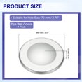 thumbnail image 2 of Uxcell Pipe Wall Covers Round Adhesive Reserved Wall Hole Plugs (Short) Silver, 2 of 7