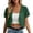 *1-Green, variant on VBVC Women's Sheer Chiffon Short Sleeve Bolero Shrug , Ladies' Open Front Cropped Cardigan , Lightweight Summer Dress Cover Up Tops For Women,Black,S-3XL