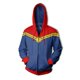 thumbnail image 1 of Sudadera con capucha de Anime para hombre y mujer, chaqueta de disfraz de capitán Marvel, Carol Danvers, Halloween, 1 of 5