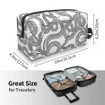 thumbnail image 4 of Goofa Snake Printed Toiletry Bag with Handle,Large Capacity Travel Makeup Cosmetic Bag for Women, Carry on Airport Airline Compliant Bag, 4 of 9